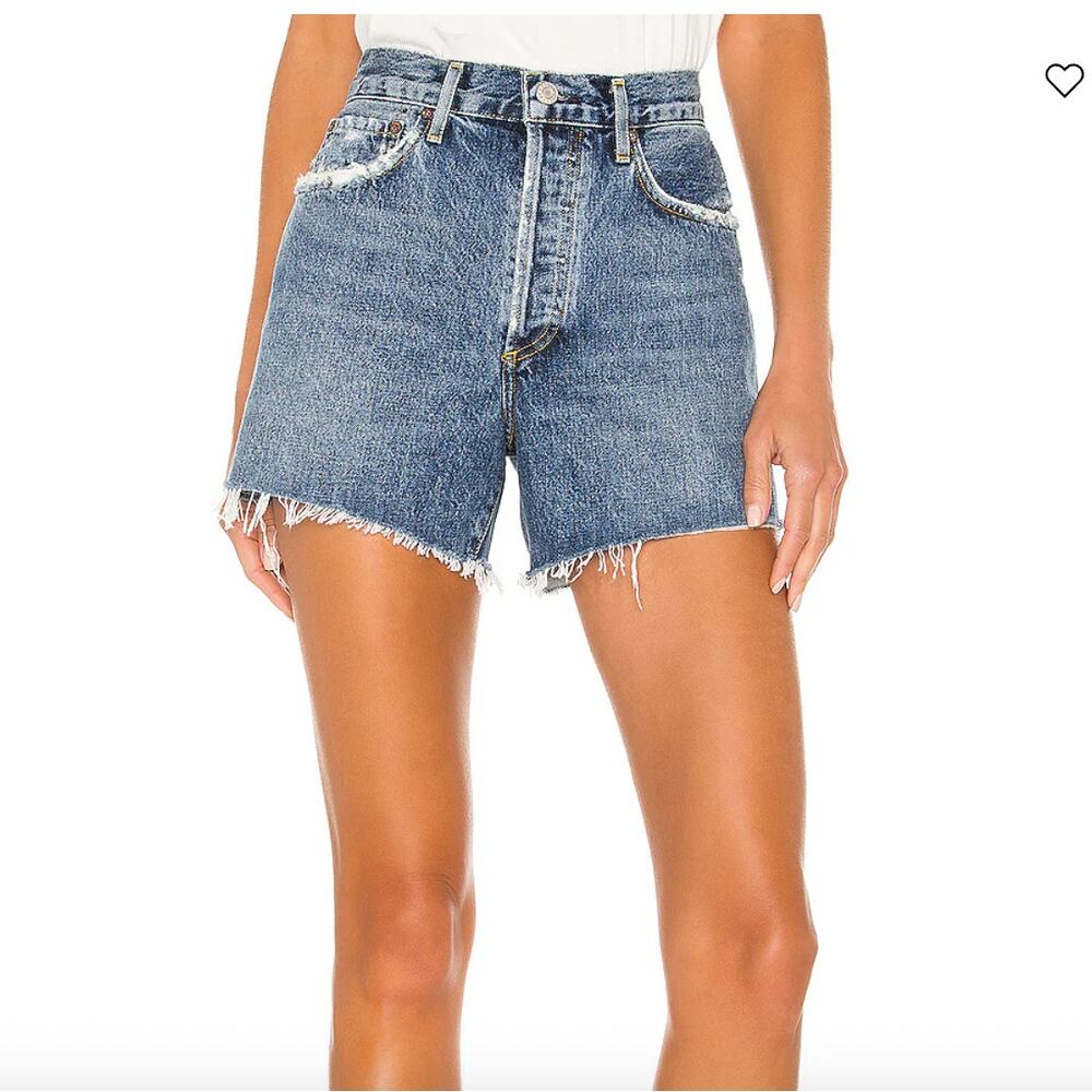 AGOLDE Reese Short Denim Cut Off 25 NWT